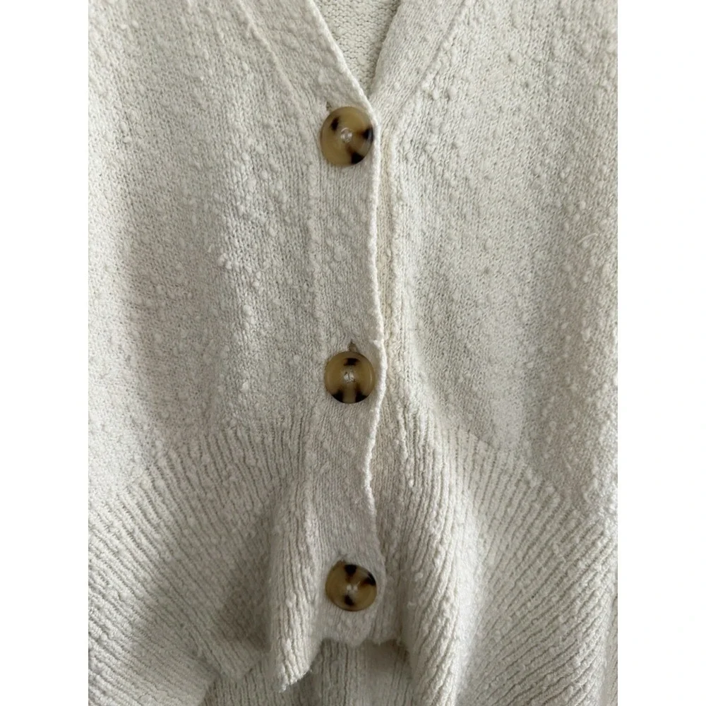 Free People Found My Friend Cardigan Ivory Women's Size Small